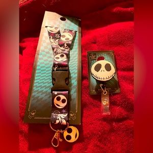 Jack and Zero dog lanyard and badge reel